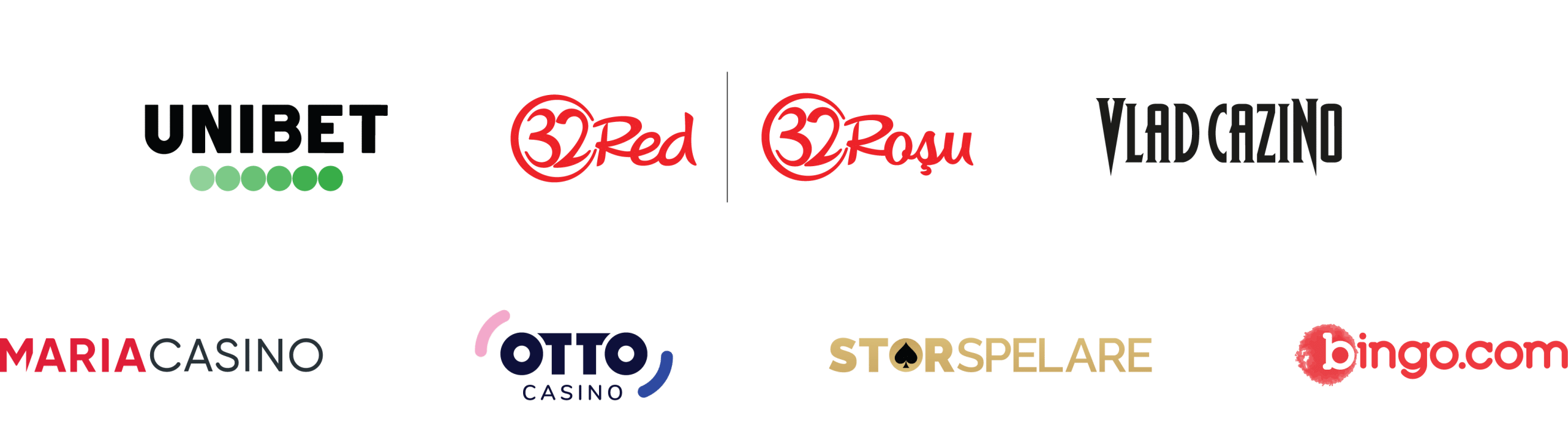 Verschillende casino affiliate logo